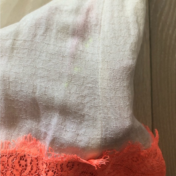 Free People Georgia Lace Dress in Cream & Orange Size 0 - Picture 16 of 16
